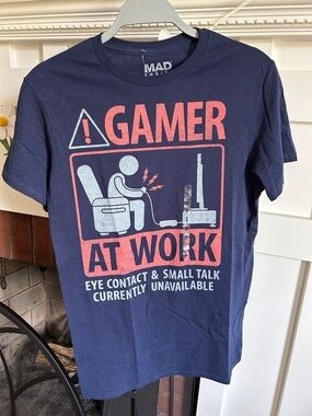 Mens Gamer Graphic Tee Size S